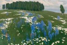 Paul Raud Field of flowers oil painting picture